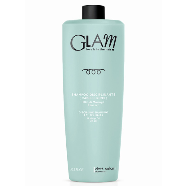 glam shampoo disciplinante capelli ricci 1000 ml dott solari