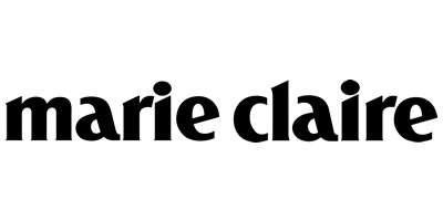 dicono-di-noi-marie-claire Logo nero "marie claire" su sfondo bianco, rivista femminile di moda e lifestyle.